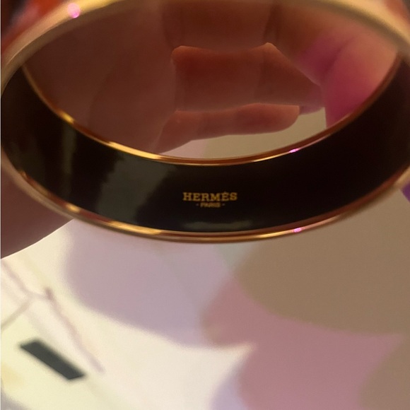 Hermes Enamel Wide Bangle Bracelet - Picture 3 of 8